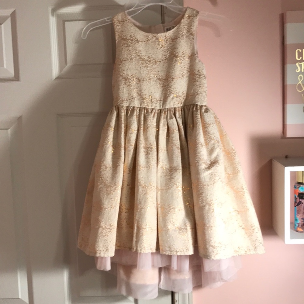 Pink and gold child dress